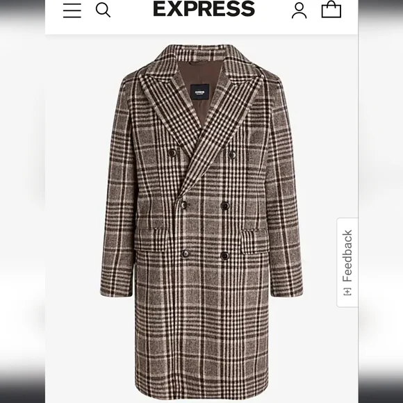 Express mens trench coat - Picture 3 of 4